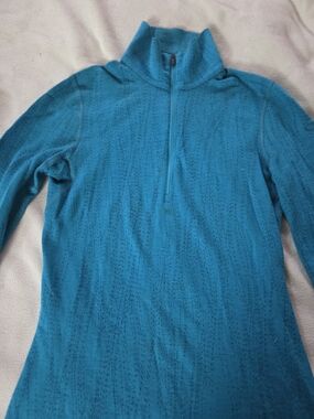 Icebreaker Merino 260 Vertex Baselayer Half-zip And Leggings In Kingfisher/Teal